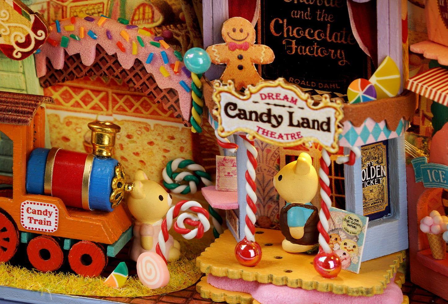 Candy Adventure Box Theatre – Dreamland Trilogy Miniature Kit | DIY Handcrafted Scene by TJWFUNFUN