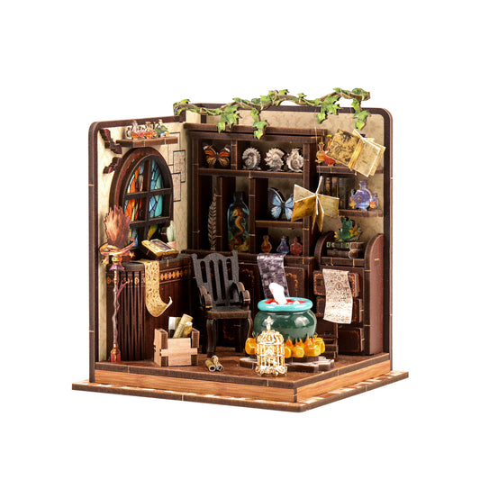 TJWFUNFUN Tiny Havens Collection – Alchemy Master DIY Mini House, 92 PCS, Difficulty ★