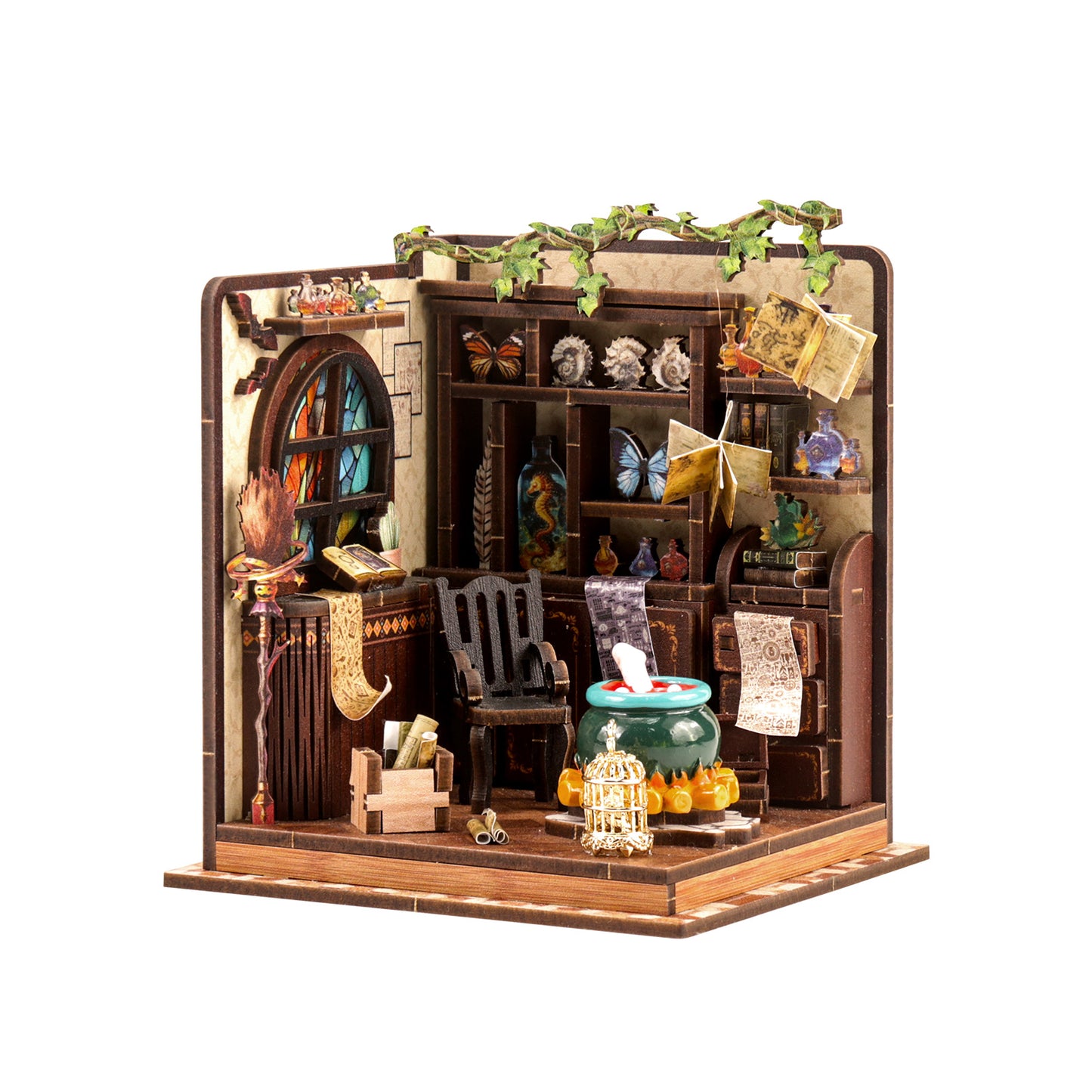 TJWFUNFUN DIY Miniature House – Magic Potion Workshop, 92 Pieces ★ Difficulty: ★