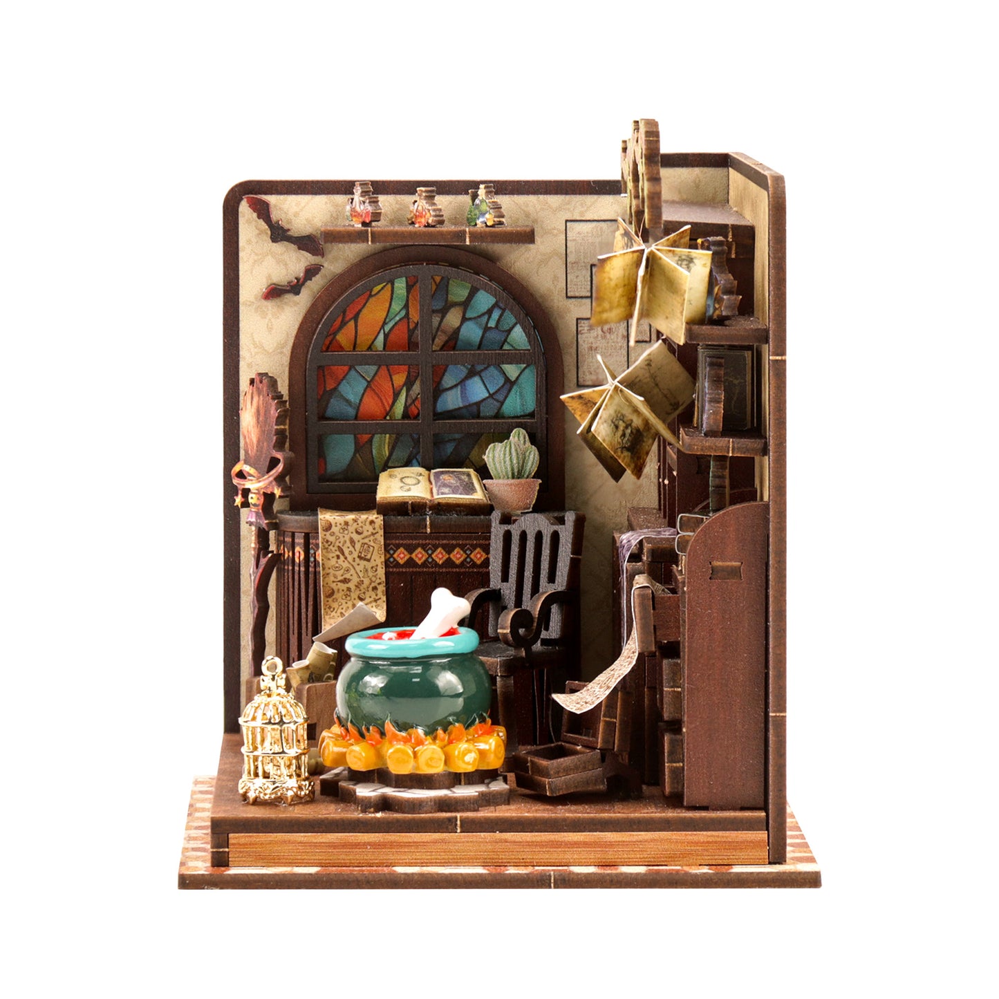 TJWFUNFUN DIY Miniature House – Magic Potion Workshop, 92 Pieces ★ Difficulty: ★