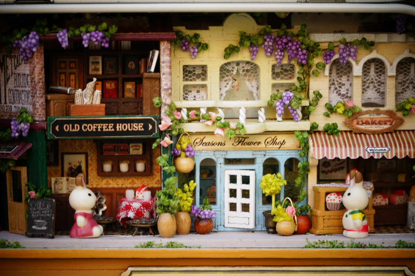 In a Happy Corner Box Theatre – Nostalgic Street Miniature Kit | DIY Handcrafted Scene by TJWFUNFUN