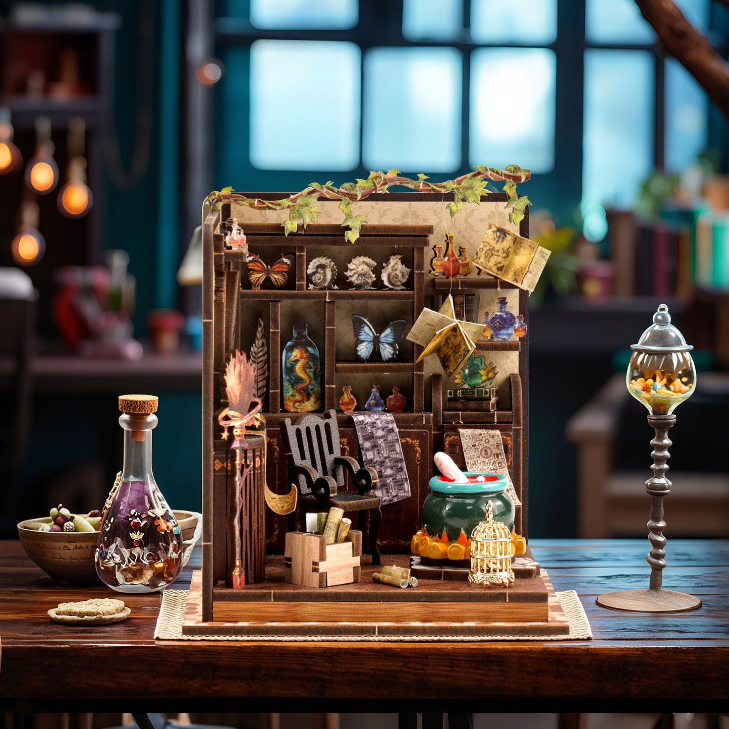 TJWFUNFUN DIY Miniature House – Magic Potion Workshop, 92 Pieces ★ Difficulty: ★