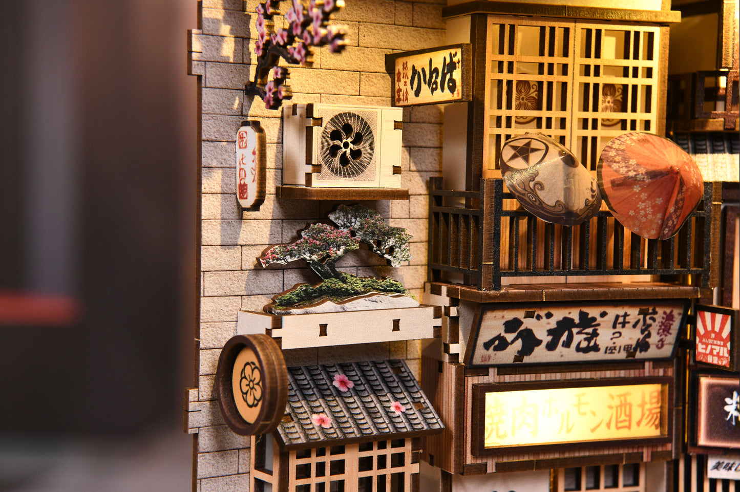 TJWFUNFUN Whispers of Stories Collection – The Alley Waiting for the Cat DIY Mini House Booknook, 280 PCS, Difficulty ★★★★