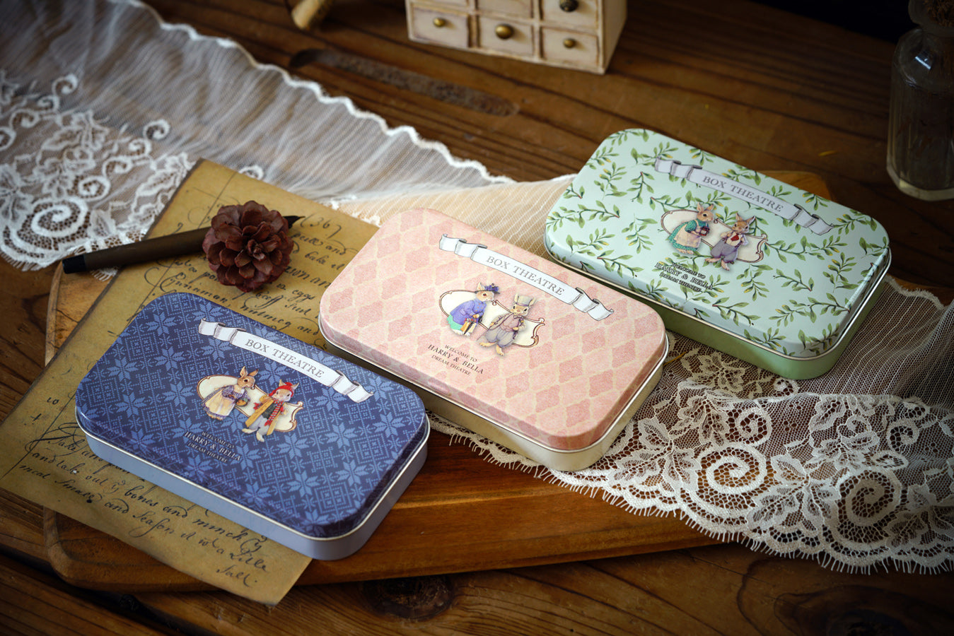 In a Happy Corner Box Theatre – Nostalgic Street Miniature Kit | DIY Handcrafted Scene by TJWFUNFUN