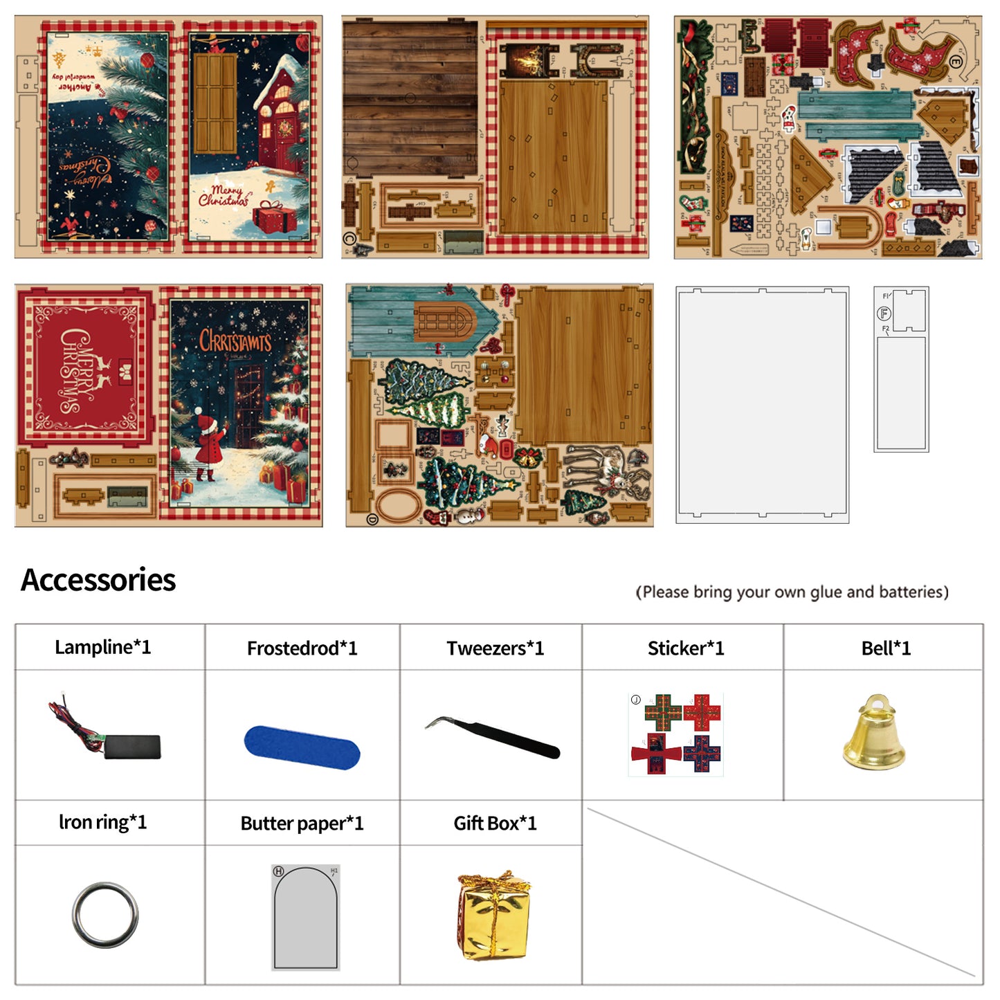 TJWFUNFUN Tiny Havens Collection – Snow Realm Wei Pavilion DIY Mini House Booknook, 161 PCS, Difficulty ★★