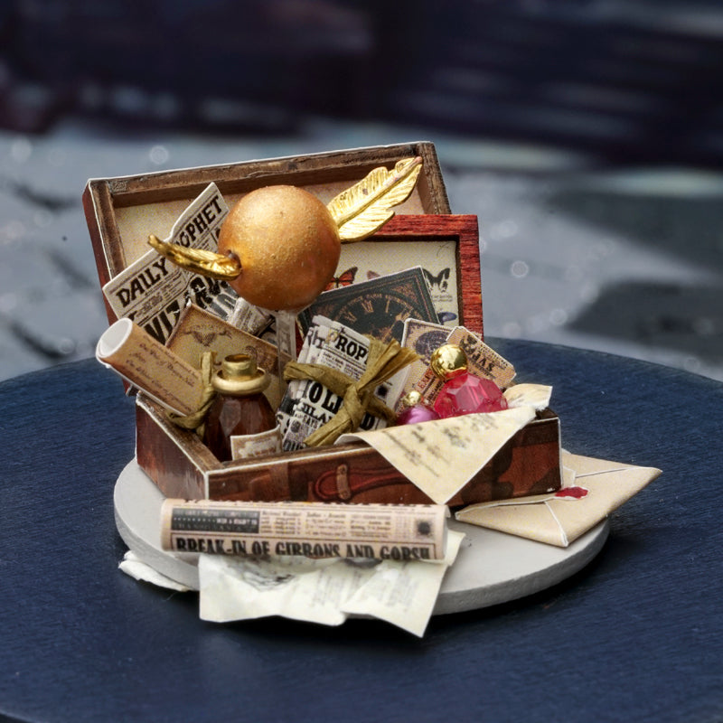 TJWFUNFUN Magic Gate – DIY Dream Bottle Miniature Kit | Enchanted Wizard Hall Scene with LED Light | Handcrafted Glass Jar Model for Magic & Fantasy Lovers