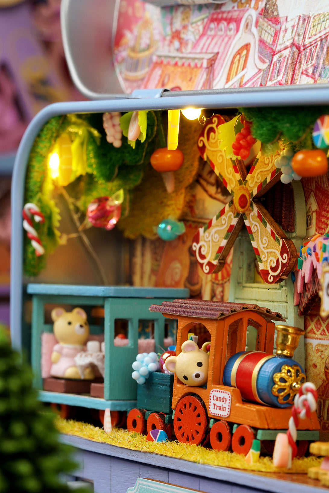 Candy Adventure Box Theatre – Dreamland Trilogy Miniature Kit | DIY Handcrafted Scene by TJWFUNFUN