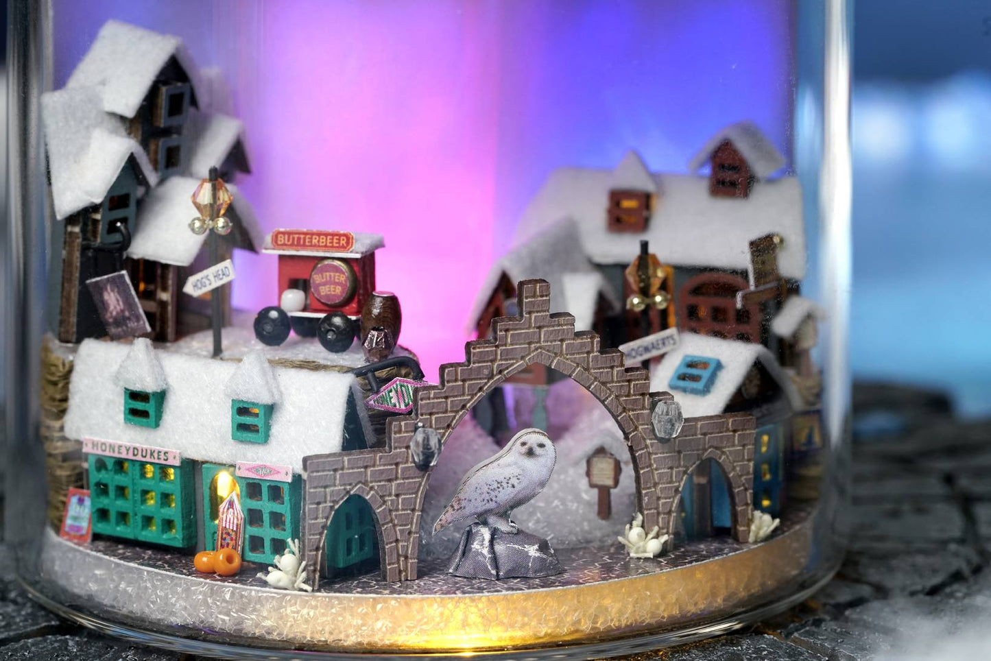 TJWFUNFUN Magic Light – DIY Dream Bottle Miniature Kit | Fantasy Village Scene with LED Light | Handcrafted Glass Jar Model for Magic Lovers & Collectors