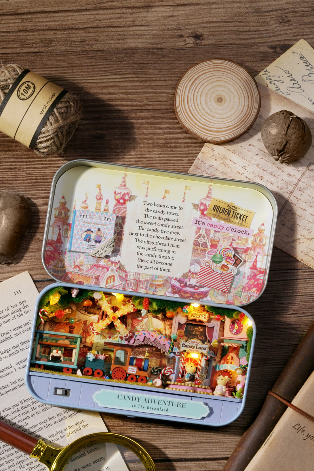 Candy Adventure Box Theatre – Dreamland Trilogy Miniature Kit | DIY Handcrafted Scene by TJWFUNFUN
