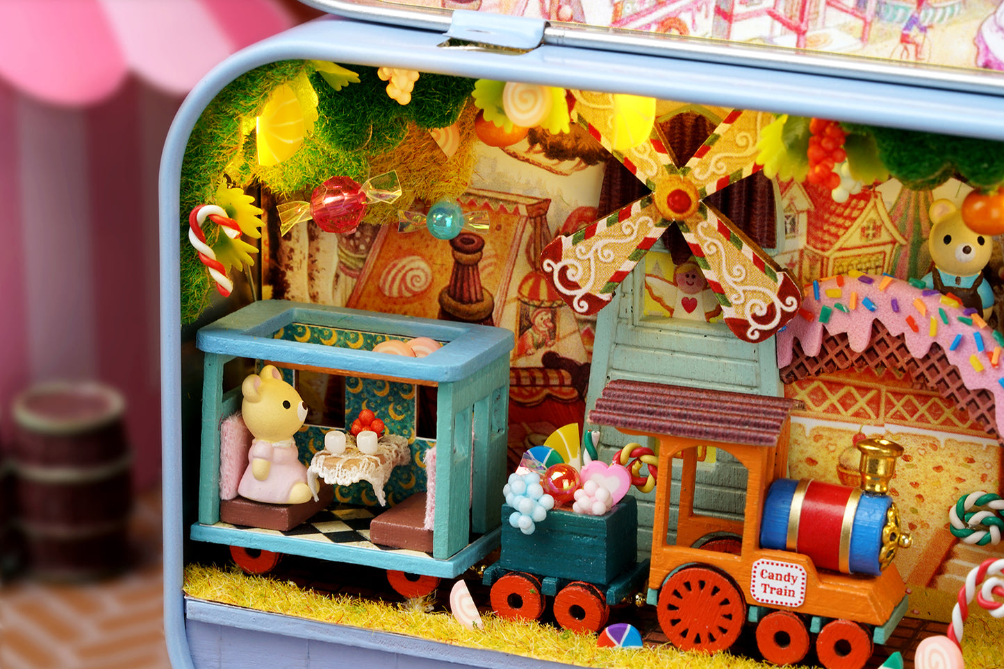 Candy Adventure Box Theatre – Dreamland Trilogy Miniature Kit | DIY Handcrafted Scene by TJWFUNFUN