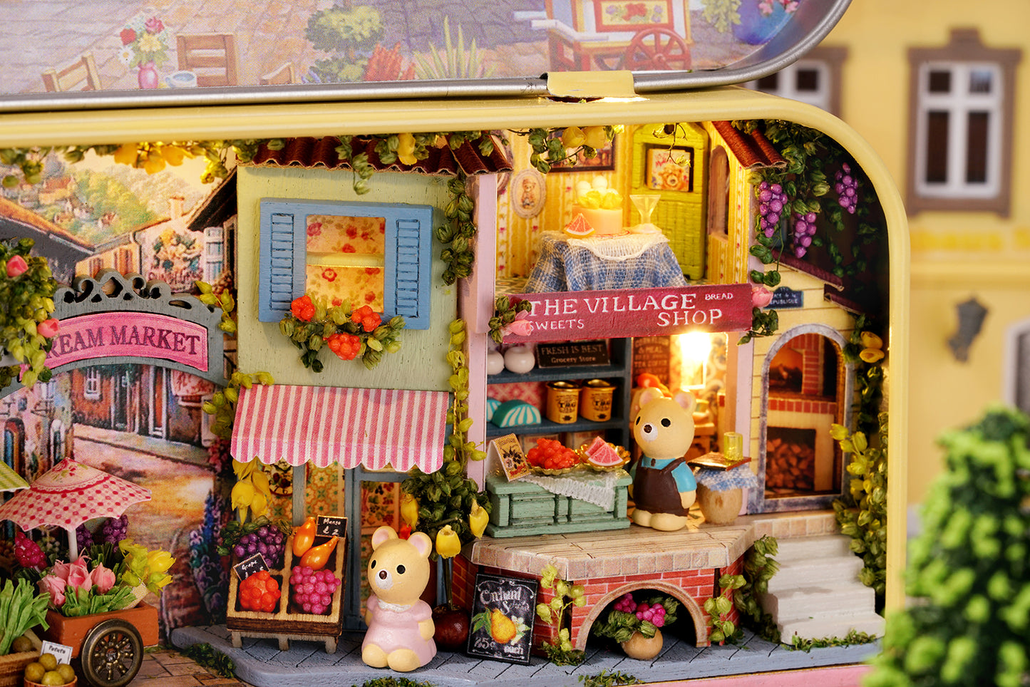 Lucky Market Box Theatre – Dreamland Trilogy Miniature Kit | DIY Handcrafted Scene by TJWFUNFUN