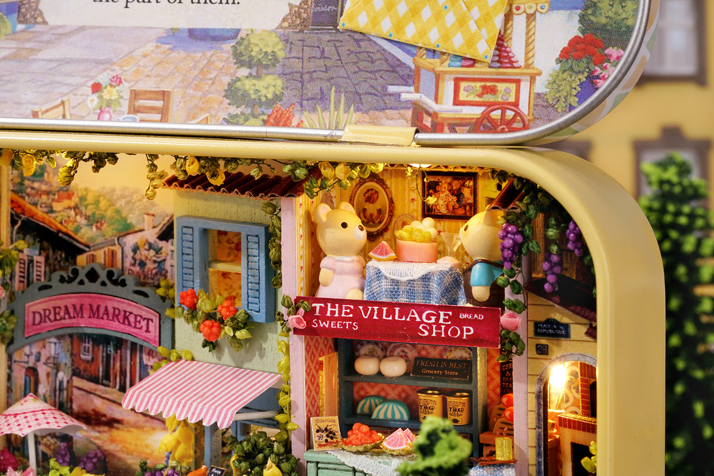 Lucky Market Box Theatre – Dreamland Trilogy Miniature Kit | DIY Handcrafted Scene by TJWFUNFUN