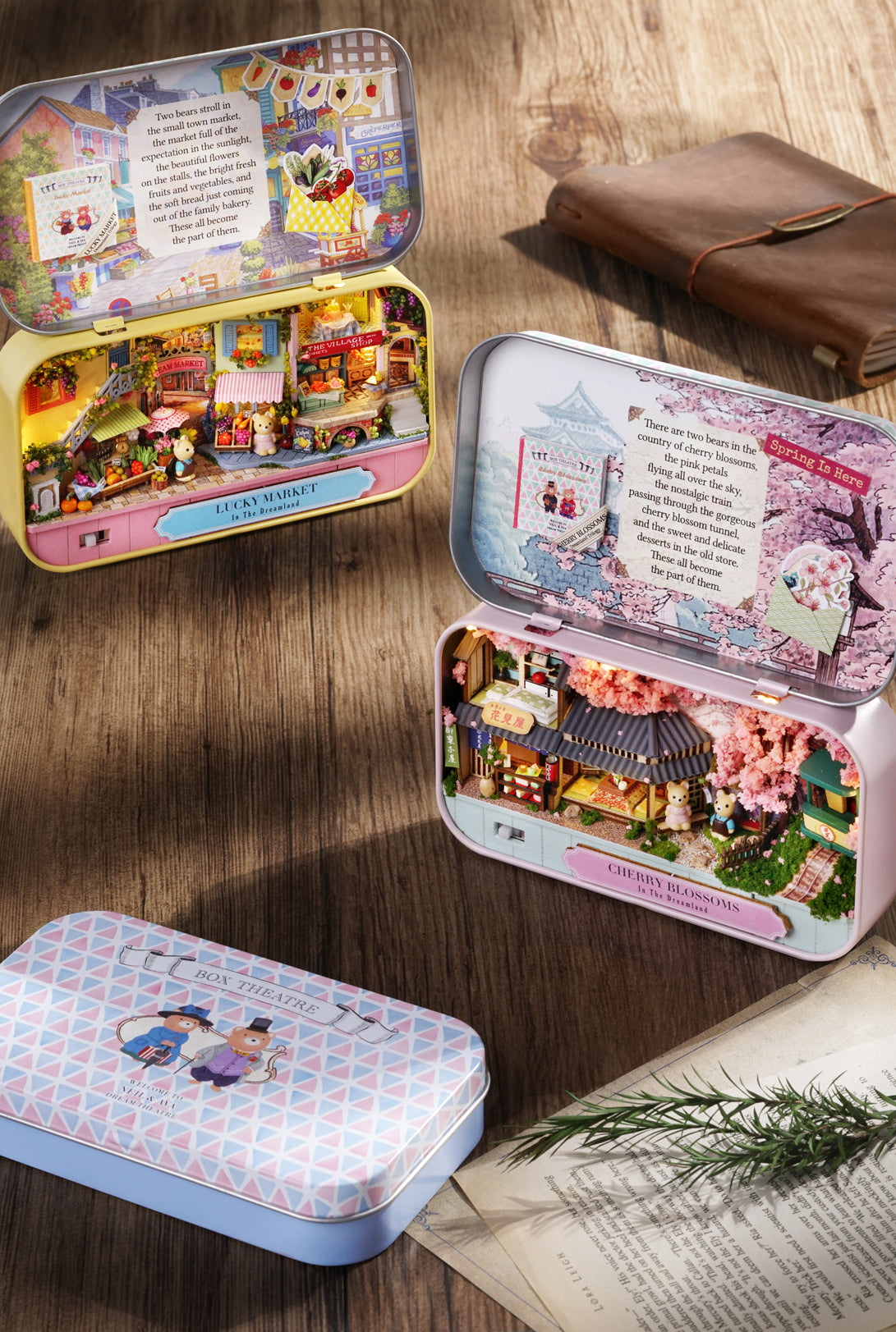 Lucky Market Box Theatre – Dreamland Trilogy Miniature Kit | DIY Handcrafted Scene by TJWFUNFUN