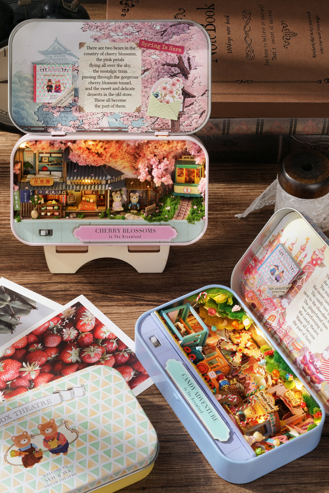 Lucky Market Box Theatre – Dreamland Trilogy Miniature Kit | DIY Handcrafted Scene by TJWFUNFUN