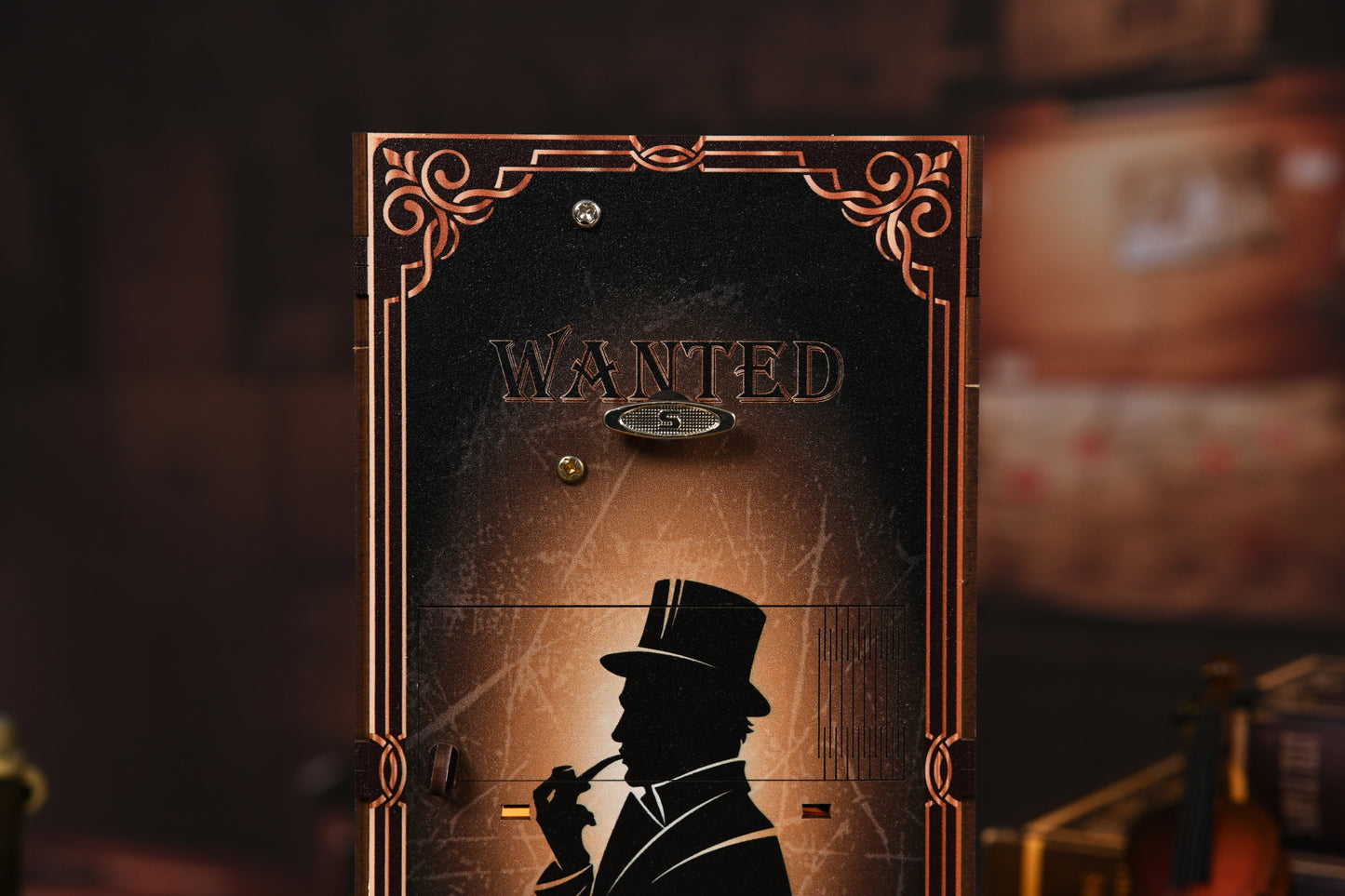 TJWFUNFUN DIY Book Nook Kit – Dark Box Mystery Case Enchanted Forest Library | Difficulty: ★★★★ | 270 Pieces | 6–8 Hours Assembly | 3D Wooden Puzzle Miniature Model with LED Lights & Music for Bookshelf Decoration