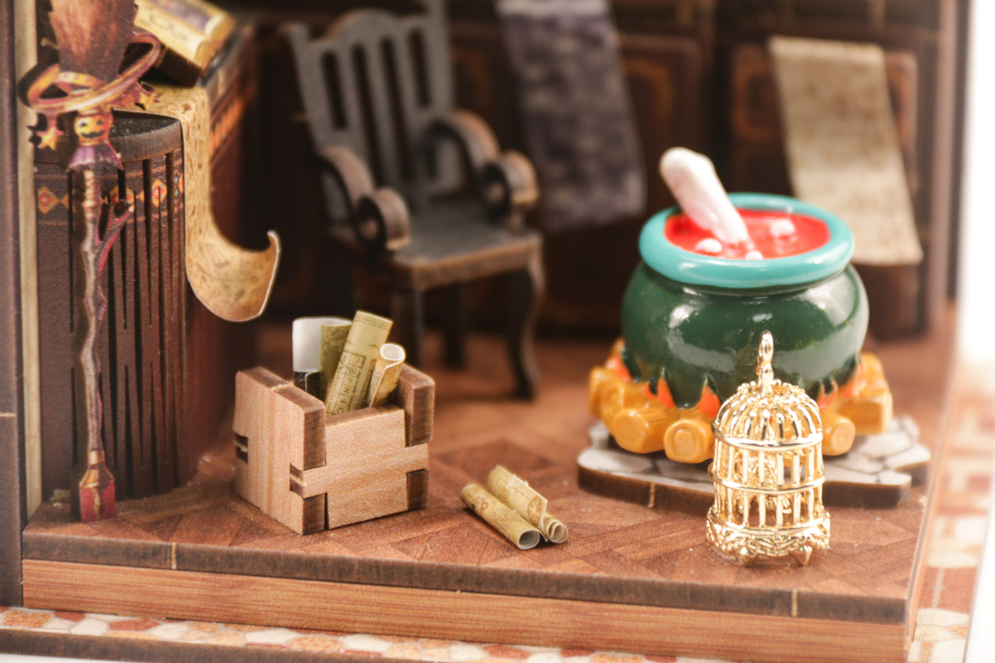 TJWFUNFUN Tiny Havens Collection – Alchemy Master DIY Mini House, 92 PCS, Difficulty ★