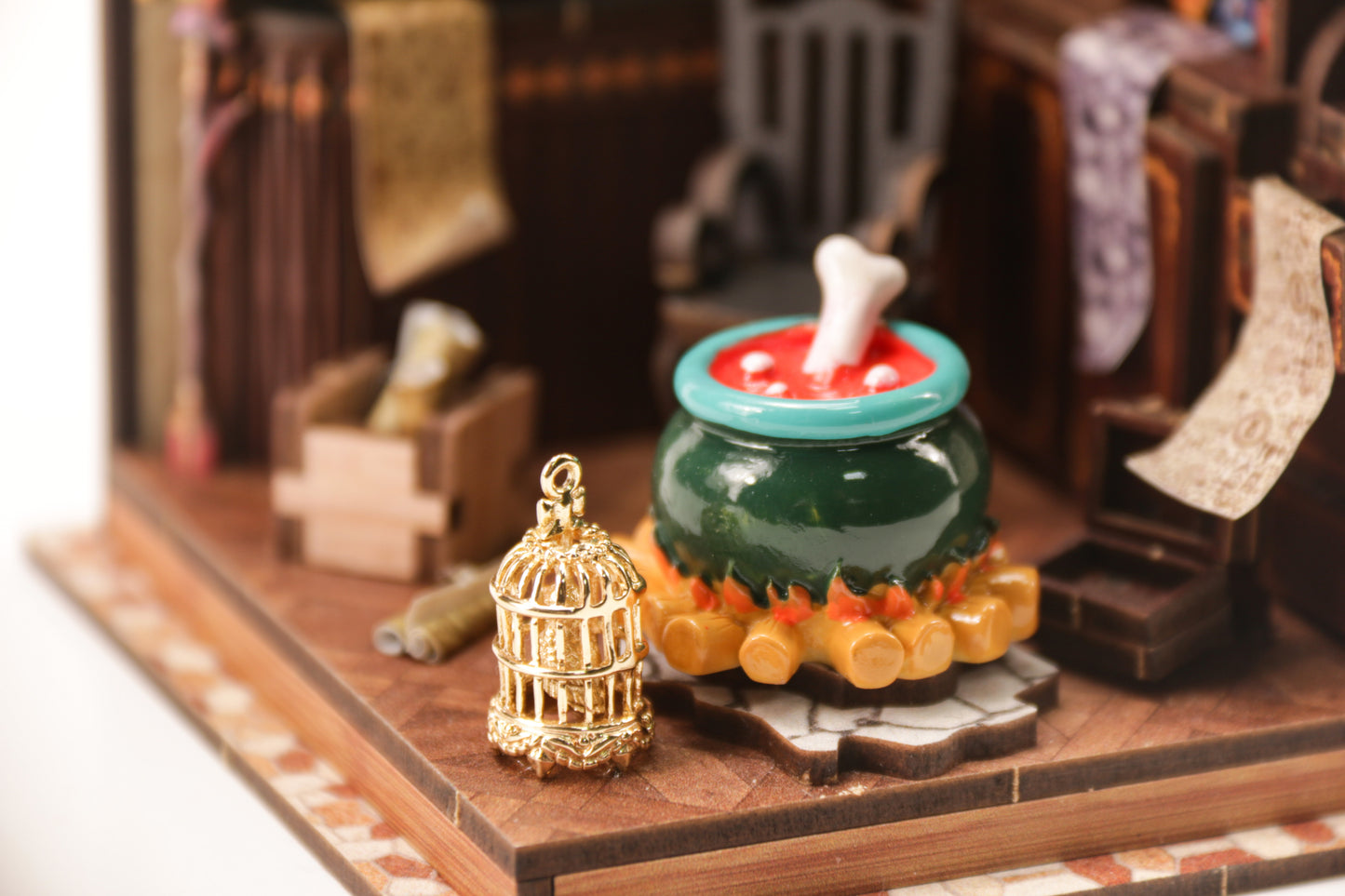 TJWFUNFUN DIY Miniature House – Magic Potion Workshop, 92 Pieces ★ Difficulty: ★